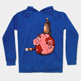 Helmet Wearing Cigar Smoker Hoodie